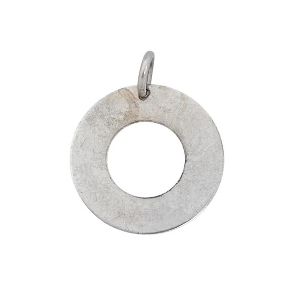 Live Easy Run Hard Disk Charm | Sterling Silver 925 | Inspirational Pendant - Picture 3 of 6